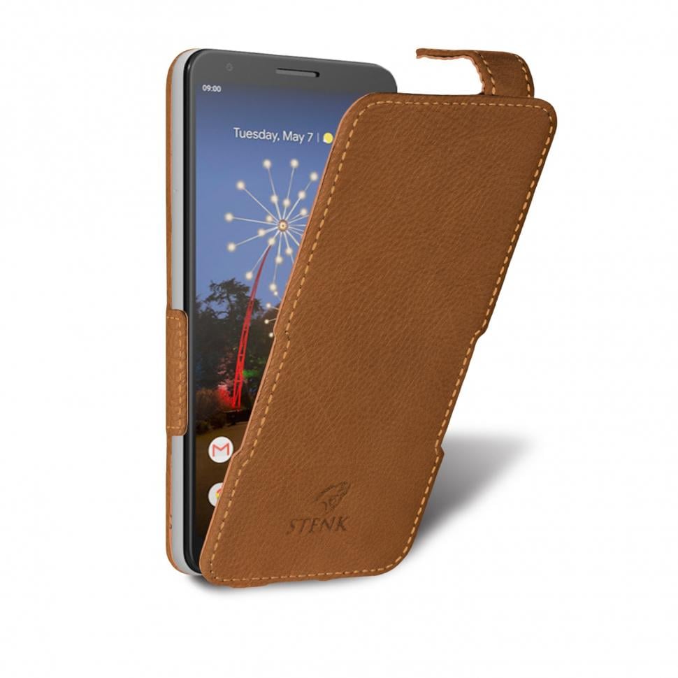 Чехол флип Stenk Prime для Google Pixel 3a Коричневый (63693)