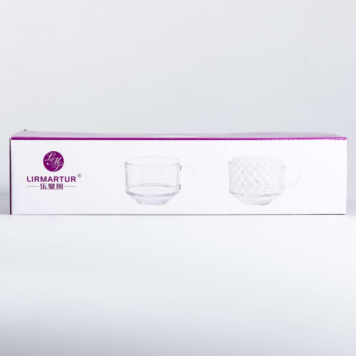 Набір чашок кристал 6 шт. по 270 мл Прозорий - фото 5 Набір чашок кристал 6 шт. по 270 мл Прозорий - фото 5