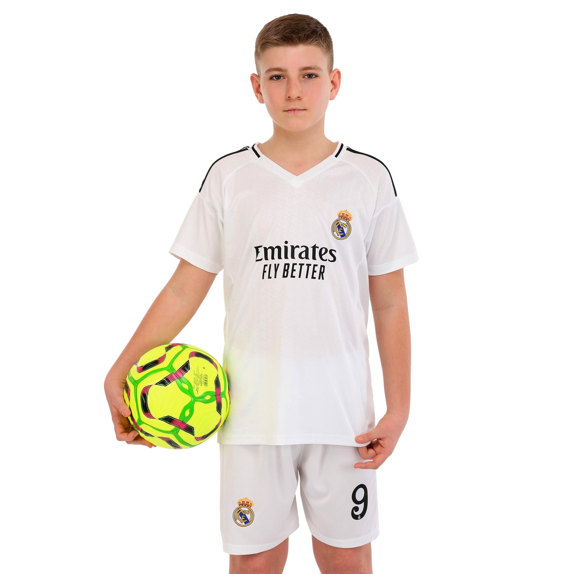 Форма футбольная детская с символикой футбольного клуба REAL MADRID домашняя 2025 SP-Sport MBAPPE №9 р. 20 Белый (CO-4633_Белый_20,_рост_115-12)