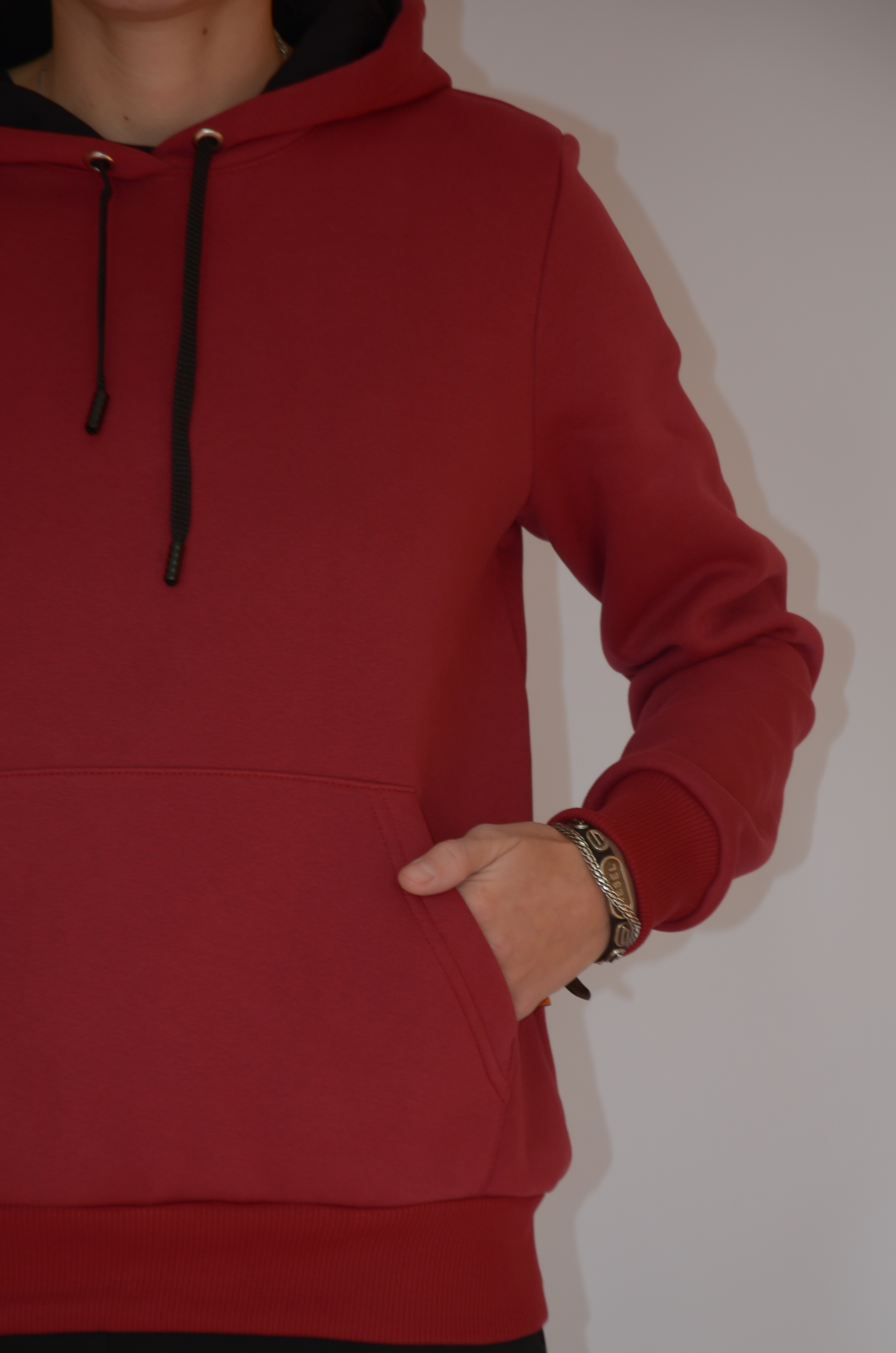 Худі кенгуру жіноче тепле на флісі Ballet Grace S Бордо 0680 - фото 4 Худі кенгуру жіноче тепле на флісі Ballet Grace S Бордо 0680 - фото 4