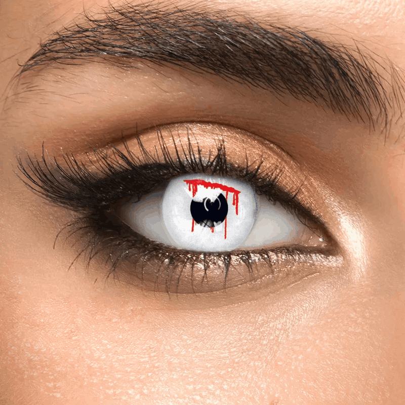 Контактні лінзи білі Elite Lens Поріз +0,00 14,5 мм 2 шт. Білий (25906695)