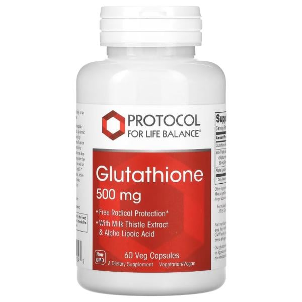 Глутатион Protocol for Life Balance Glutathione 500 мг 60 вег. капс. (000026346)