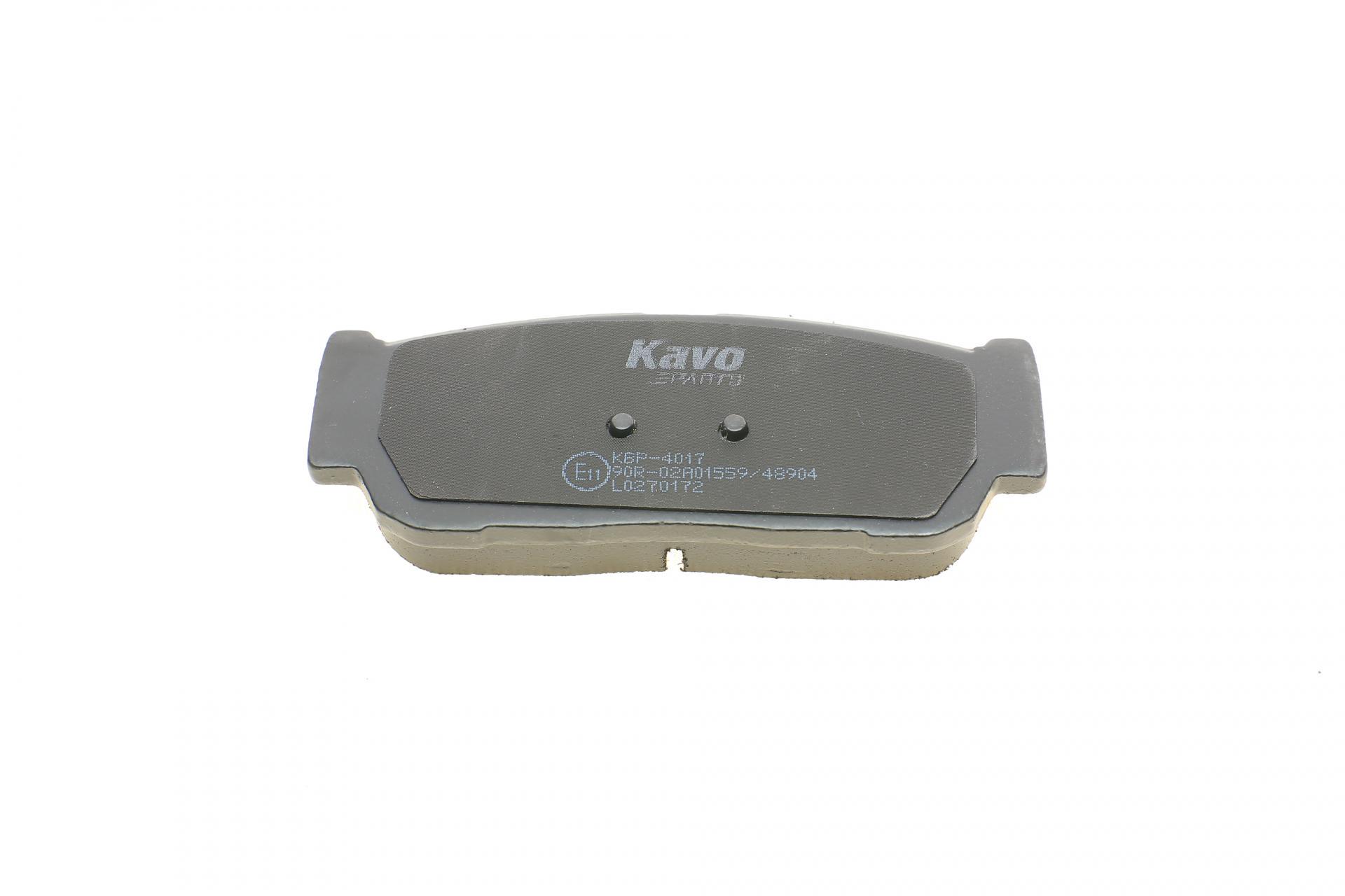 Колодки тормозные задние Kia Sorento 02-11/Ssangyong Rodius 05-KBP-4017 KAVO PARTS