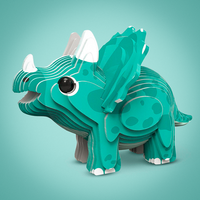 Пазл 3D Animals&Dinosaurs Трицераптос (2024090312) - фото 2