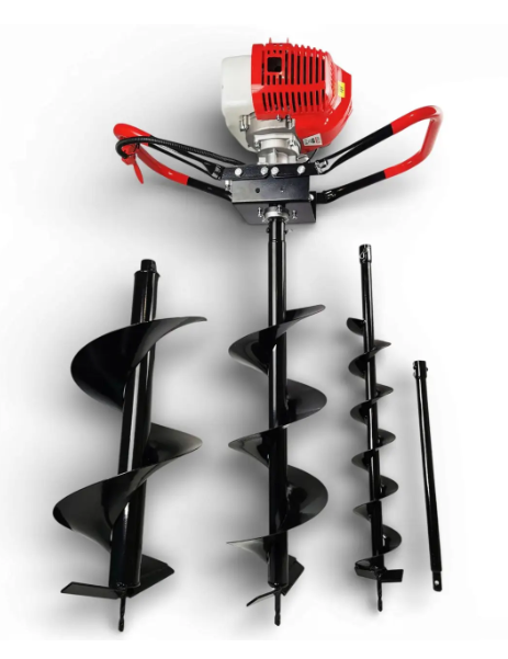 Мотобур бензиновый RORX 52 см3 шнеки Ø 150/100 мм 3,5 л.с. (33005555)