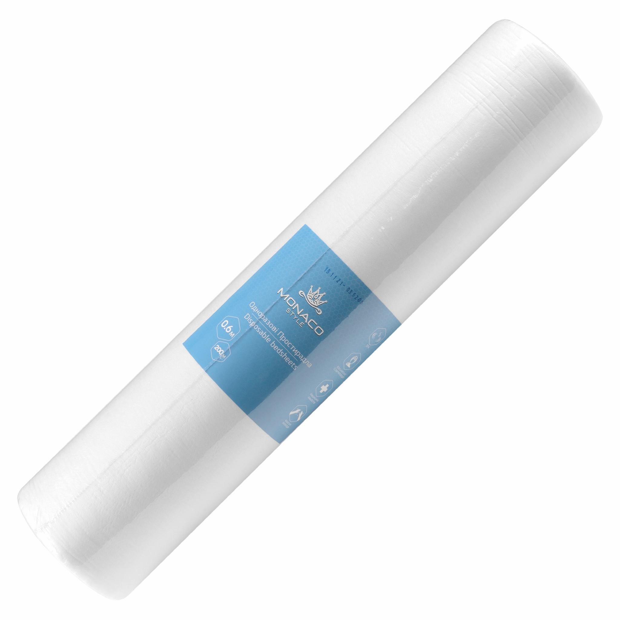 Простыни одноразовые Monaco Style 0,6х200 м рулон Белый