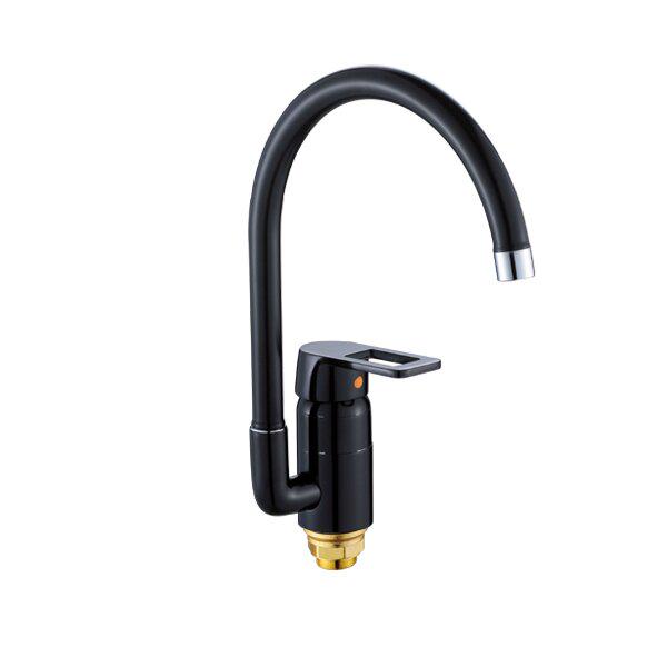 Смеситель для кухни Zerix ZX ZX0228 однорычажный Черный (64824)