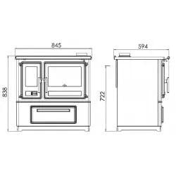 Печь Plamen Slavonac N варочная поверхность и духовой шкаф 8 кВт - фото 2 Печь Plamen Slavonac N варочная поверхность и духовой шкаф 8 кВт - фото 2