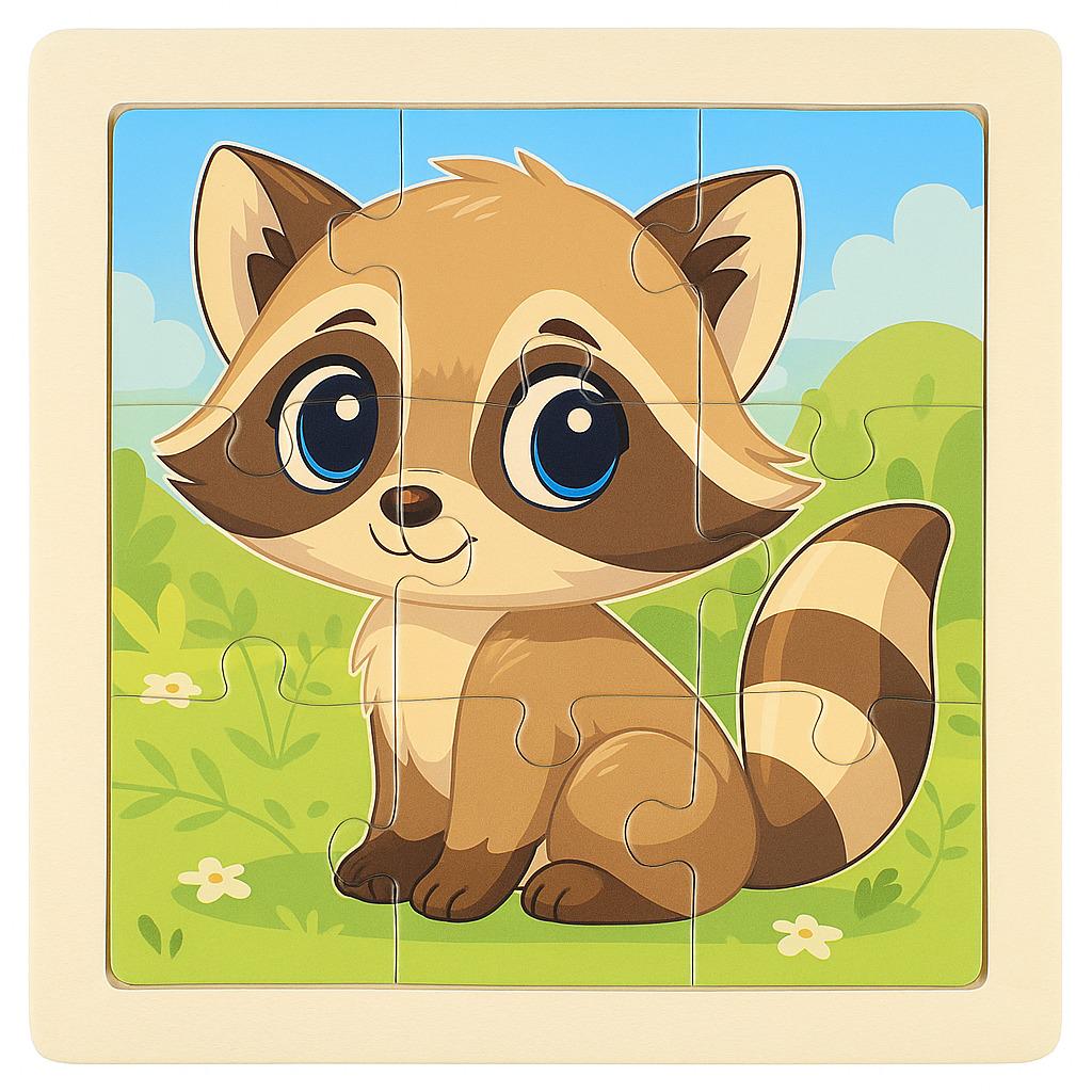 Игрушка деревянная HOME Пазлы 9 дет. (MD 1505)