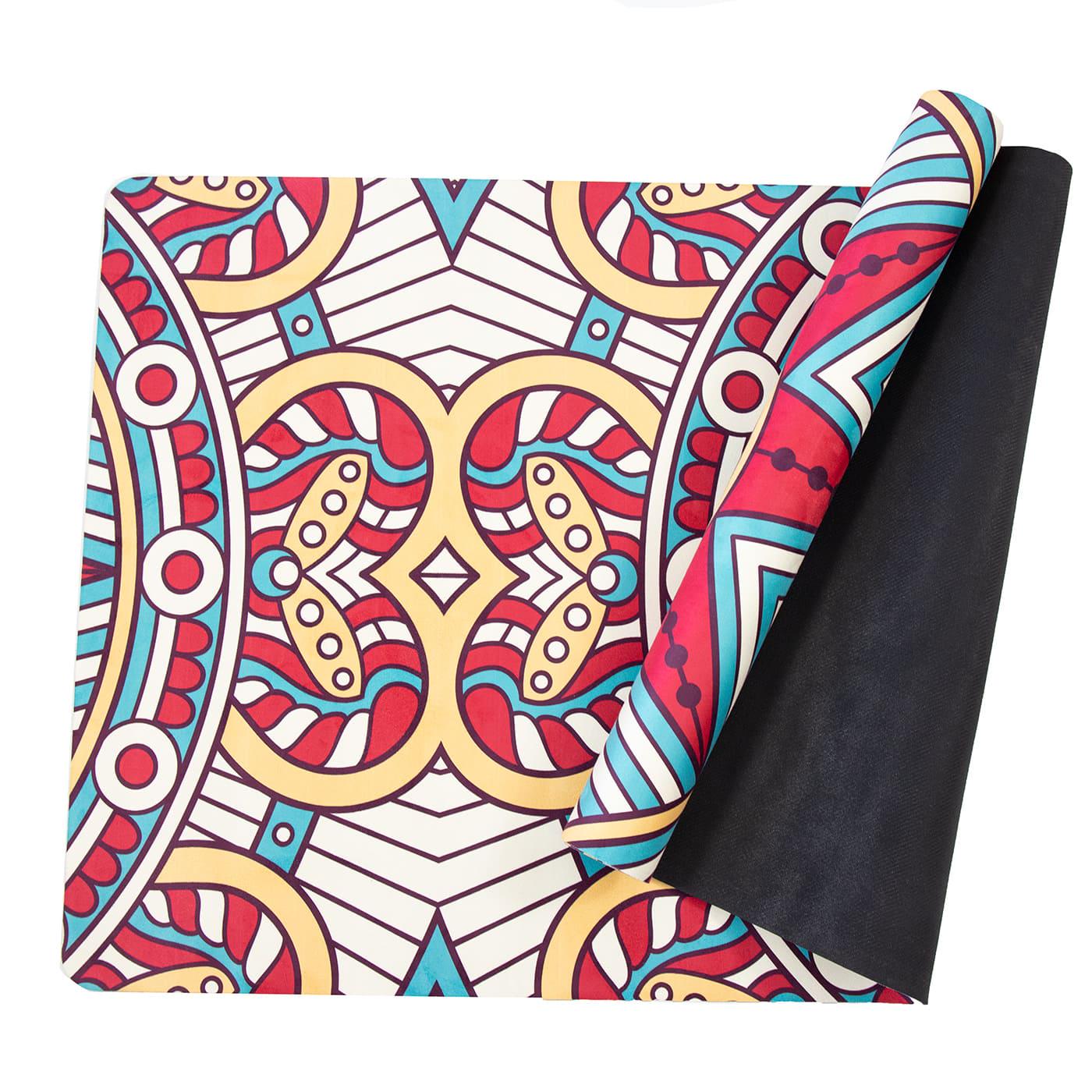 Килимок для йоги та фітнесу OSPORT каучук/замша 4 мм 183x68 см Червоно-білий (OF-0286-025) - фото 2 Килимок для йоги та фітнесу OSPORT каучук/замша 4 мм 183x68 см Червоно-білий (OF-0286-025) - фото 2