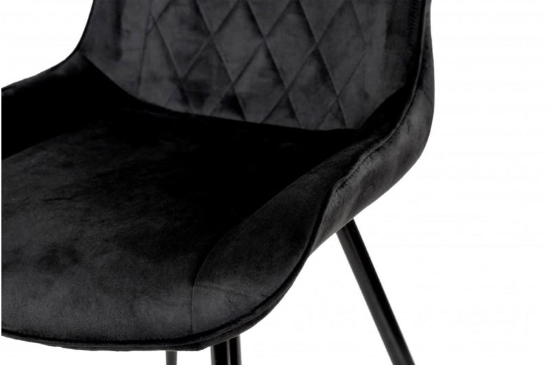Кухонний стілець Мікс Меблі Korfu велюр Чорний - фото 6 Кухонний стілець Мікс Меблі Korfu велюр Чорний - фото 6
