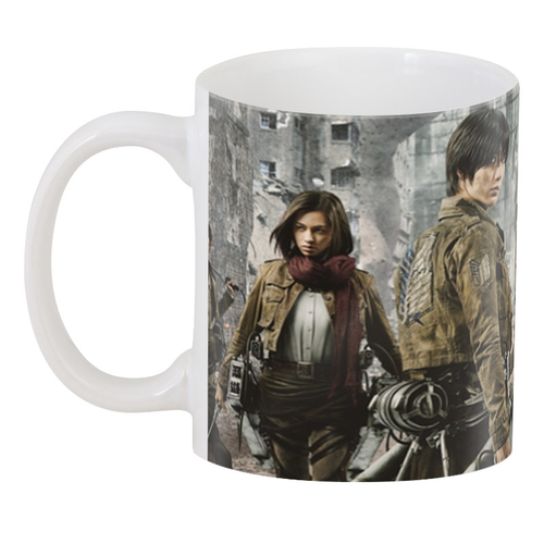 Чашка Geek Land Белый Атака Титанов Attack on Titan Кадр из фильма