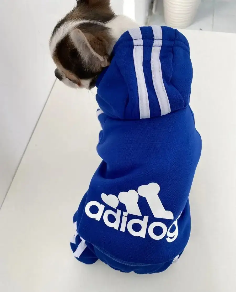 Костюм спортивный для собак с надписью "Adidog" XXL Синий (1929821736) - фото 4