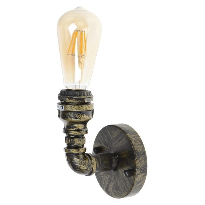 Бра настенное накладное Brille BL-331W/1 E27 AB трубы лофт