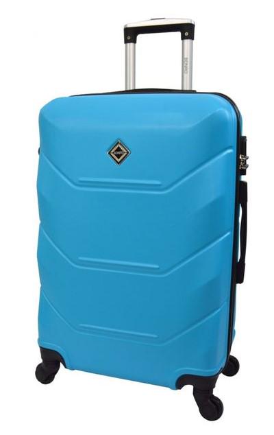 Чемодан пластиковый Bonro 10500403 S на 4 колесах Голубой (CEKRBBO403SM4GOL) - фото 1 Чемодан пластиковый Bonro 10500403 S на 4 колесах Голубой (CEKRBBO403SM4GOL) - фото 1