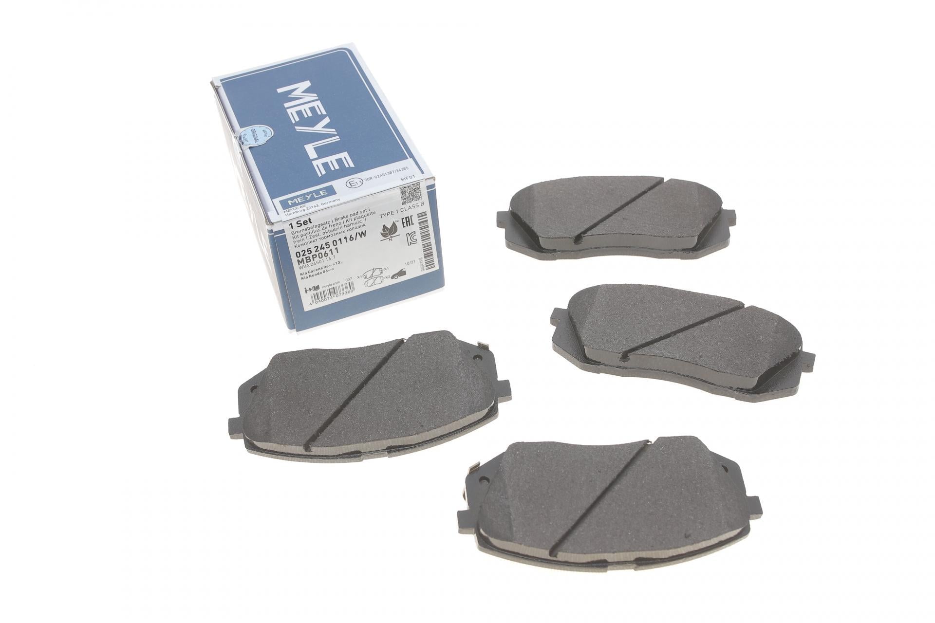 Колодки тормозные передние Meyle Hyundai i40/ix35/Kia Sportage 10- (025 245 0116/W MEYLE)