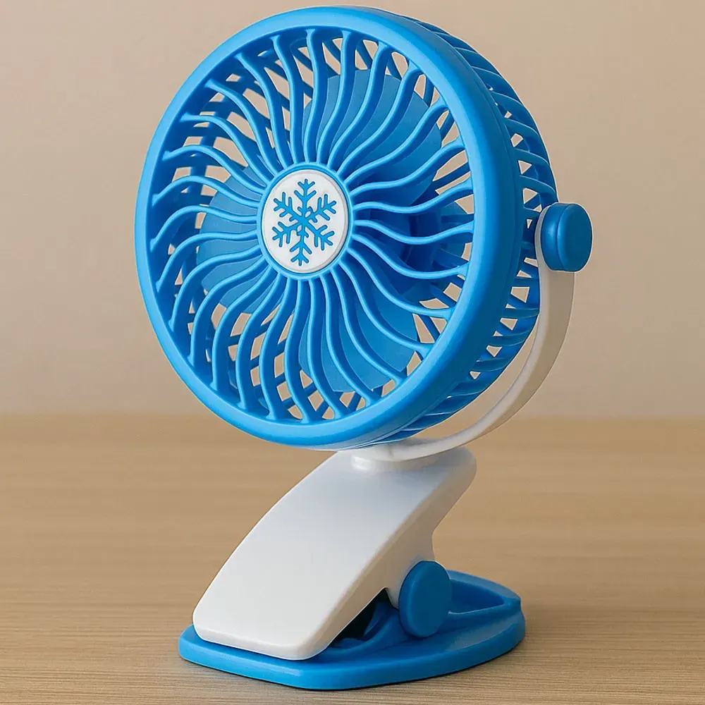 Вентилятор мини аккумуляторный LY-582 с прищепкой и USB для дома/офиса/путешествий (6-18-205733) - фото 2 Вентилятор мини аккумуляторный LY-582 с прищепкой и USB для дома/офиса/путешествий (6-18-205733) - фото 2