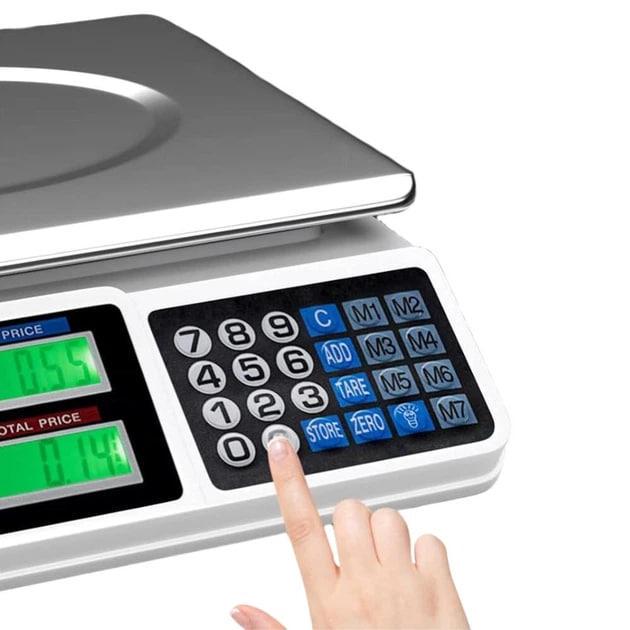 Торговельні ваги електронні Digital pricing scale акумуляторні з дисплеєм та розрахунком вартості до 40 кг (33458007) - фото 5