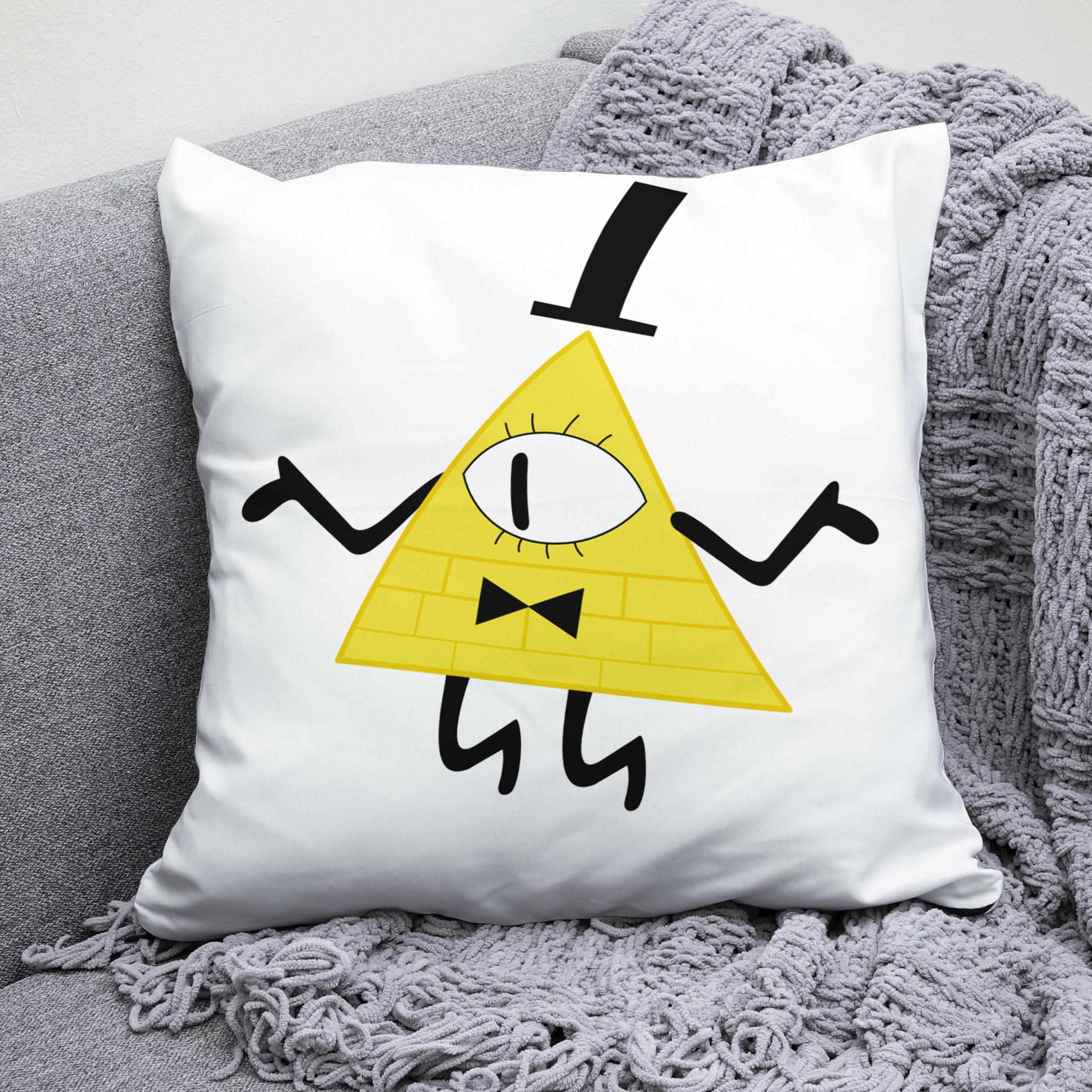 Плюшевая подушка квадрат с принтом Gravity Falls Билл Шифр