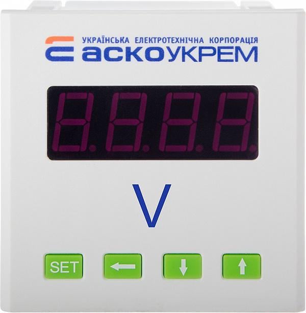 Вольтметр АСКО-УКРЕМ цифровой 600В AC 80х80 мм ЦВ-8 (A0190010120)