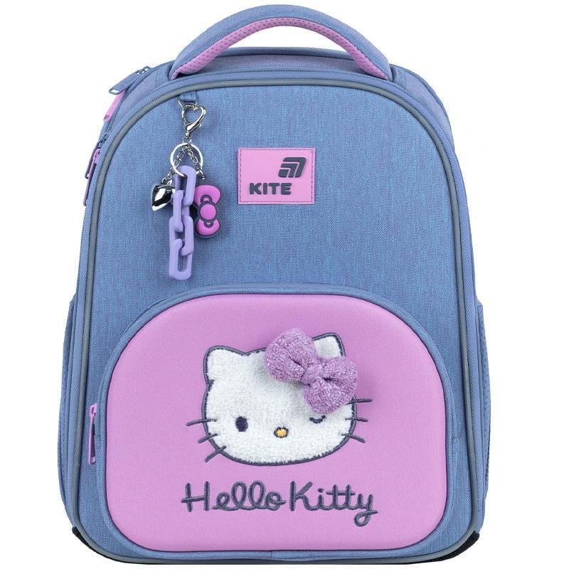 Каркасный рюкзак KITE Education Hello Kitty 38x30x14 см 12 л Голубой (HK26-556M)