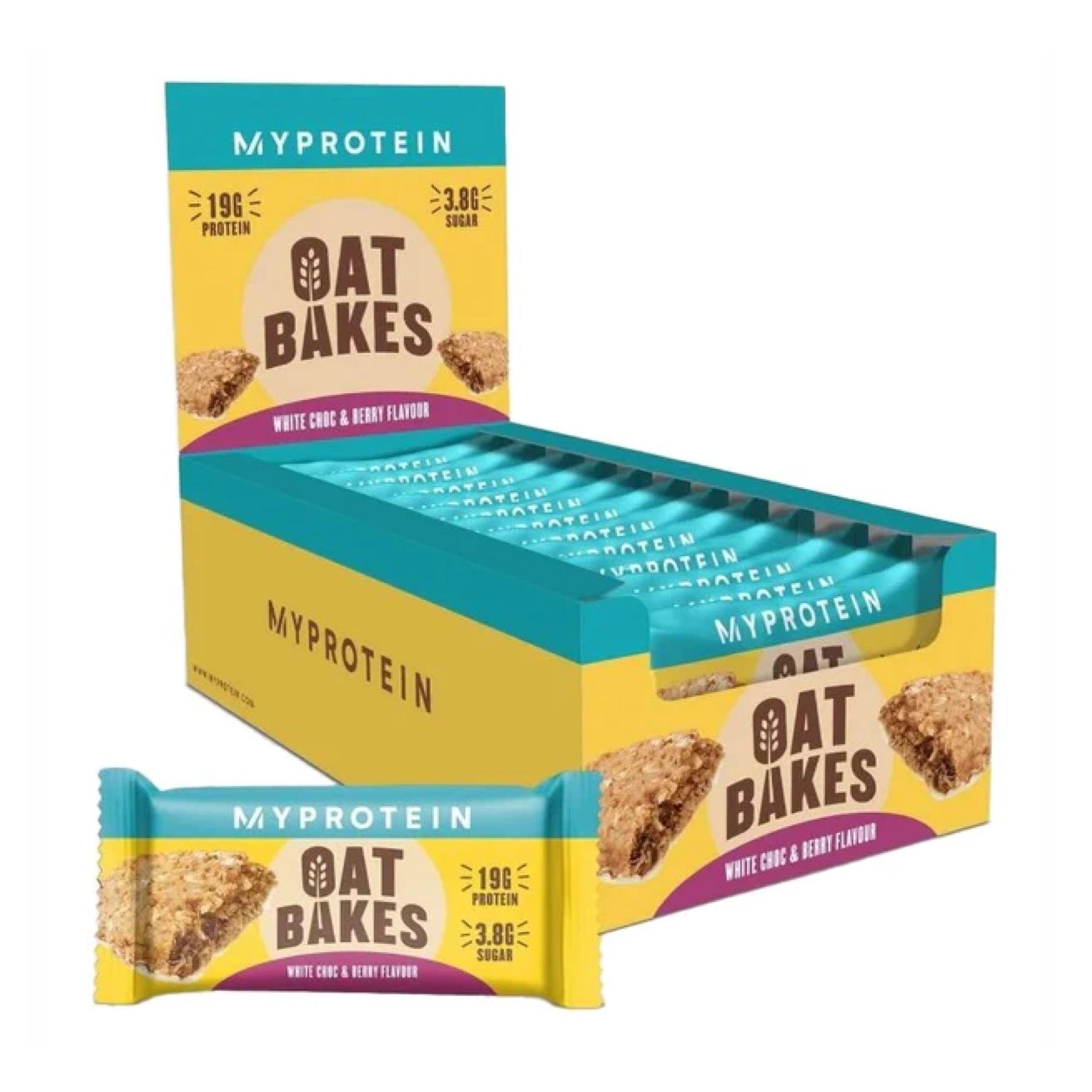 Спортивный батончик Oat Bakes 12x75 г White Choc & Berry Flavour (2022-10-0149) - фото 1