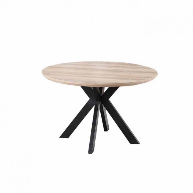 Стол обеденный круглый Vetro Mebel TML-660 120х120 см дуб Сонома (19123-a0519) Стол обеденный круглый Vetro Mebel TML-660 120х120 см дуб Сонома (19123-a0519)