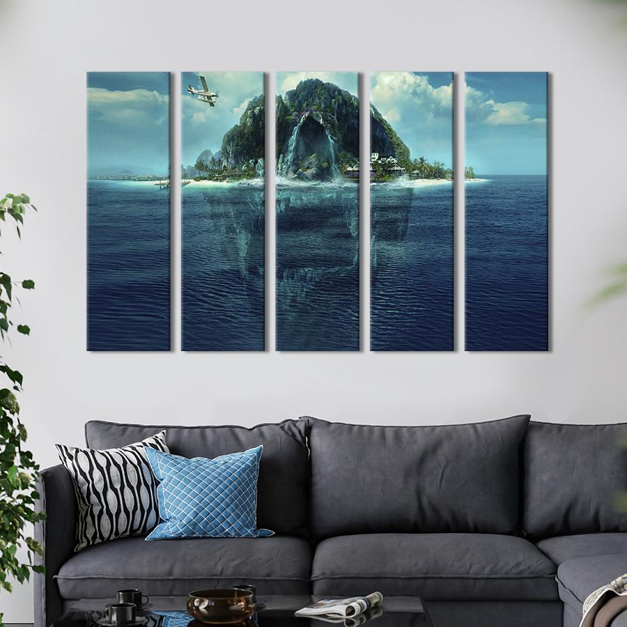 Картина на холсте Стильный постер фильма Остров фантазий 155x95 см (1475-51)