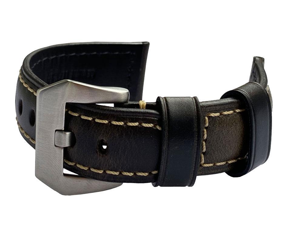 Кожаный ремешок Primolux F001 Steel buckle для часов Samsung Galaxy Watch 3 41 мм SM-R850 Black (1246551478) - фото 6 Кожаный ремешок Primolux F001 Steel buckle для часов Samsung Galaxy Watch 3 41 мм SM-R850 Black (1246551478) - фото 6