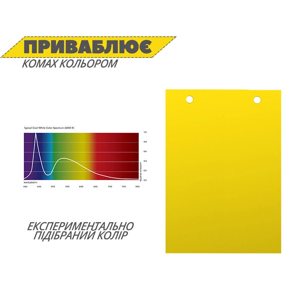 Ловушки клеевые многоразовые для защиты растений от кладки/насекомых 10 л. 20х10 см (LOVKOM-YLW-1326) - фото 3 Ловушки клеевые многоразовые для защиты растений от кладки/насекомых 10 л. 20х10 см (LOVKOM-YLW-1326) - фото 3
