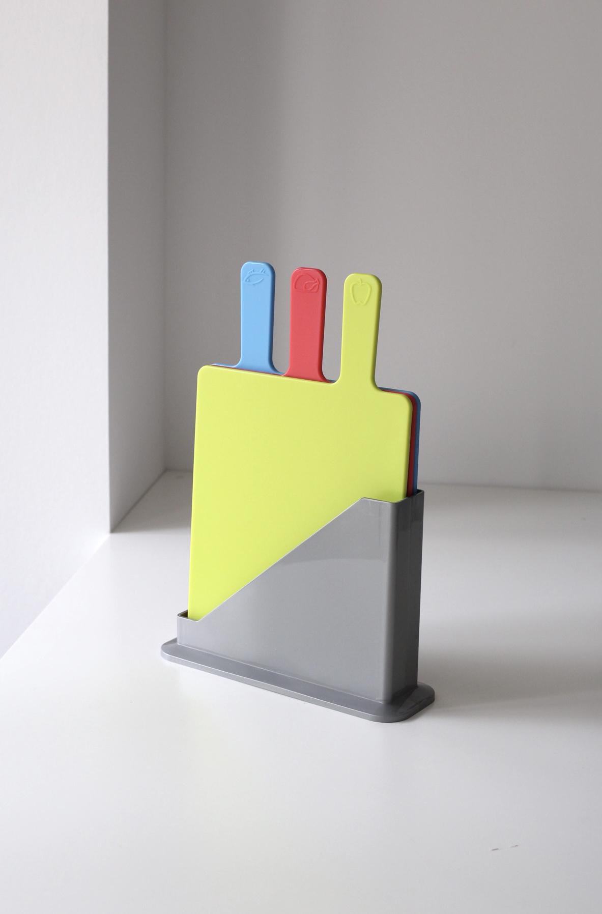 Набор разделочных досок InspoLine с подставкой 32х20 см 3 шт. (00000010034) - фото 4