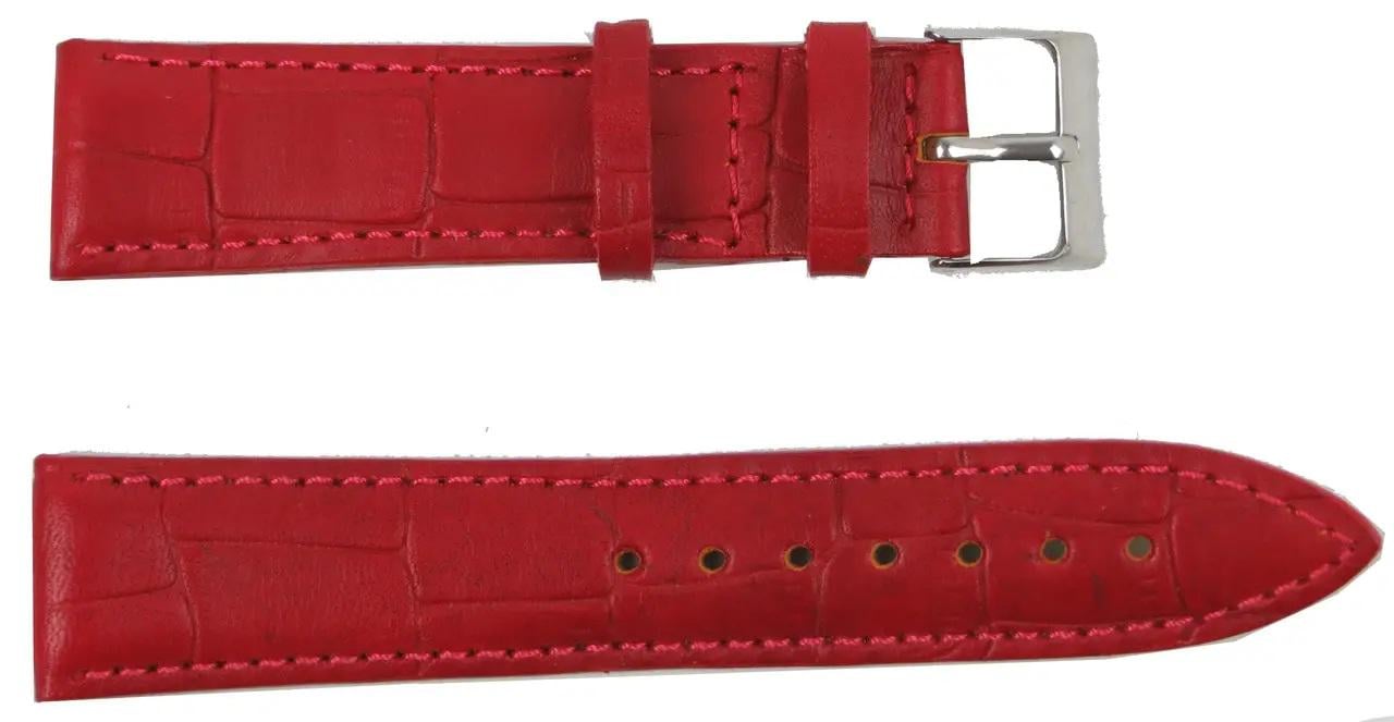 Ремінь для годинника Mykhail Ikhtyar 20 мм Червоний (S20-781S red)