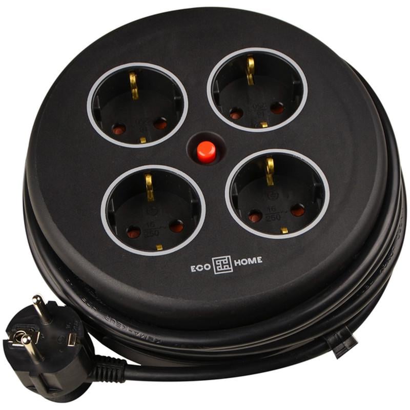 Фільтр-подовжувач мережевий АСКО-УКРЕМ Grot 4 гнізда 5 м з з/к з вимикачем (ECO019001018)