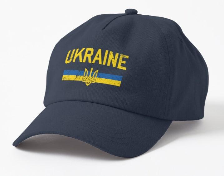 Кепка унисекс Malfini с патриотическим принтом Ukraine Флаг и Герб Украины Темно-синий (УКР26К-1686316986)