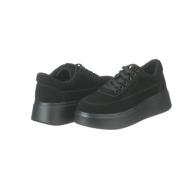 Кеды женские Hengji A536-8 замшевые р. 40 Черный (90219)