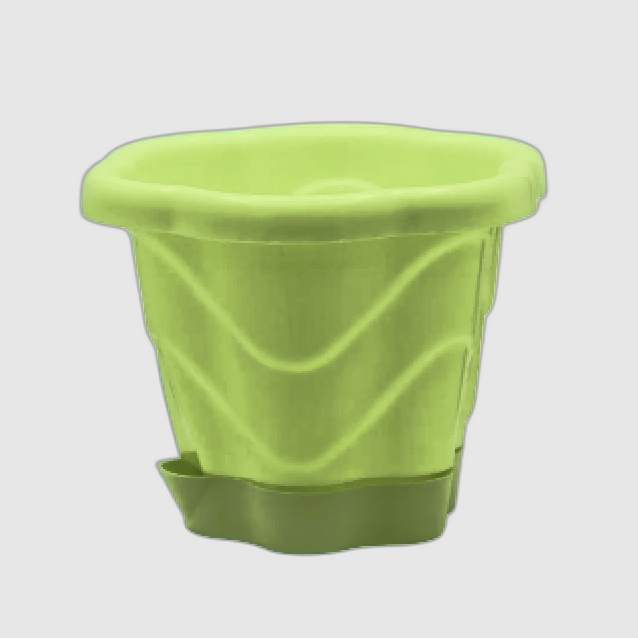 Вазон Фіалка 15 см Зелений (46783) - фото 2 Вазон Фіалка 15 см Зелений (46783) - фото 2