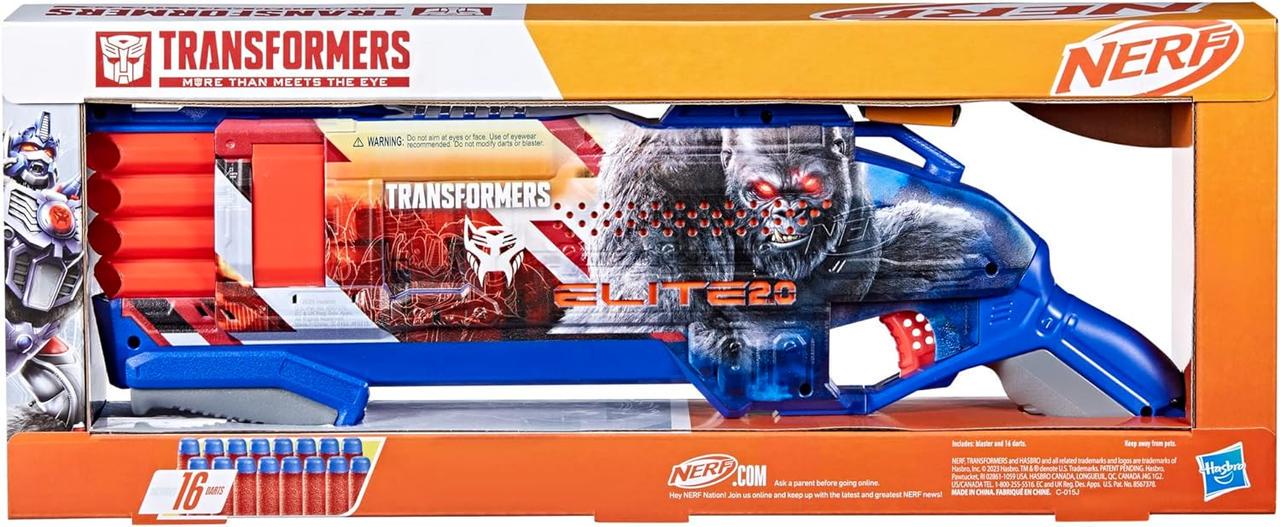 Бластер Nerf Transformers Optimus Primal Dart Blaster - фото 4 Бластер Nerf Transformers Optimus Primal Dart Blaster - фото 4