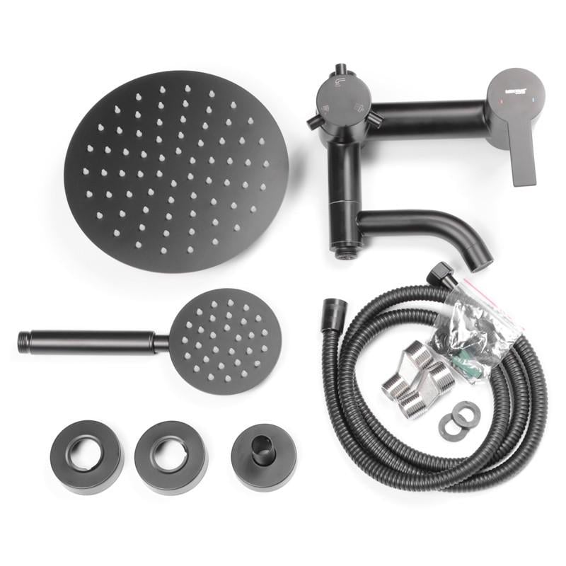 Душевая система MIXXUS NOX-009-J из нержавеющей стали с смесителем Черный (MI5751)