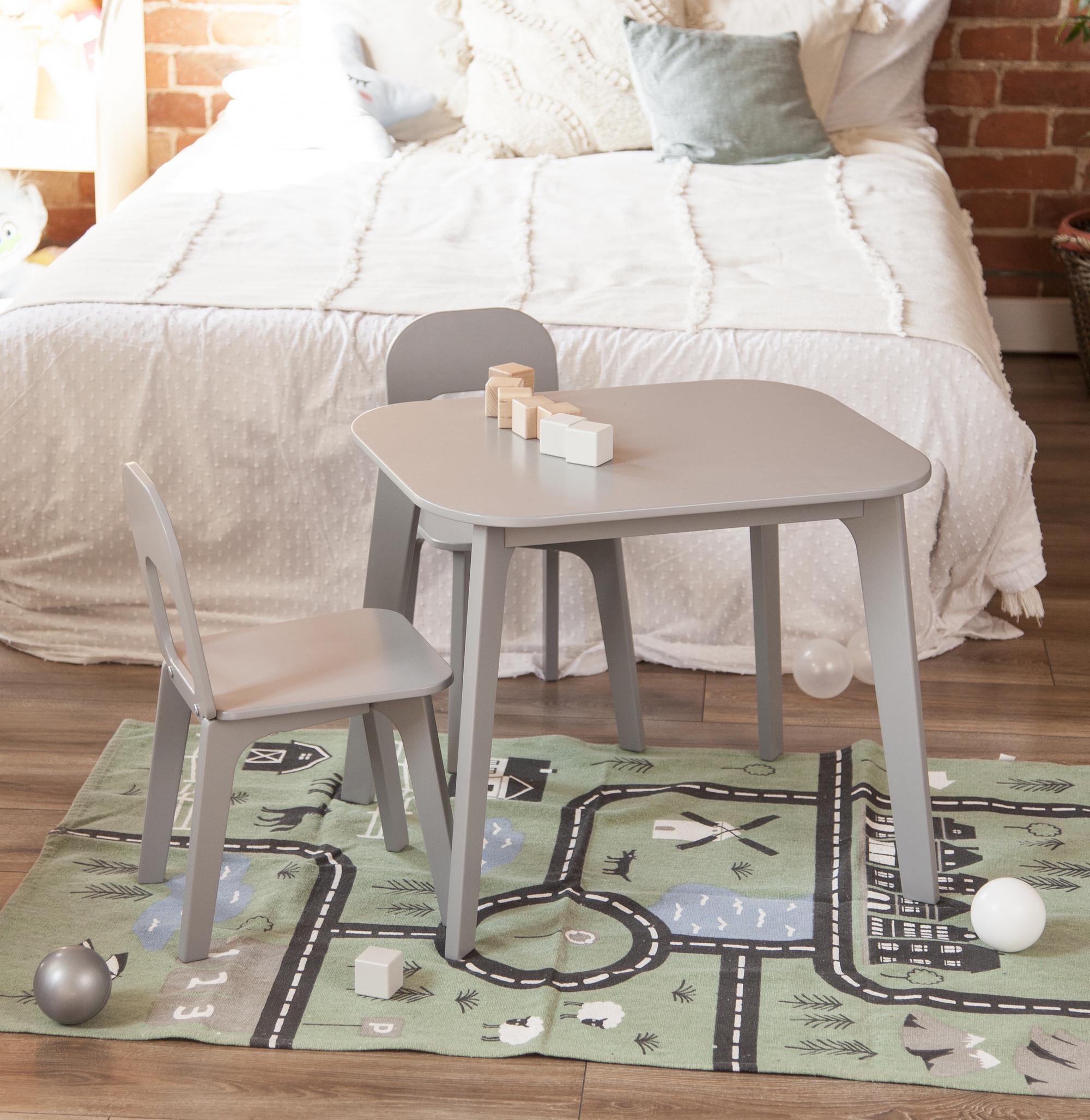 Дитячий столик і два стільчика Tatoy для дітей 2-4 років Сірий - фото 5 Дитячий столик і два стільчика Tatoy для дітей 2-4 років Сірий - фото 5