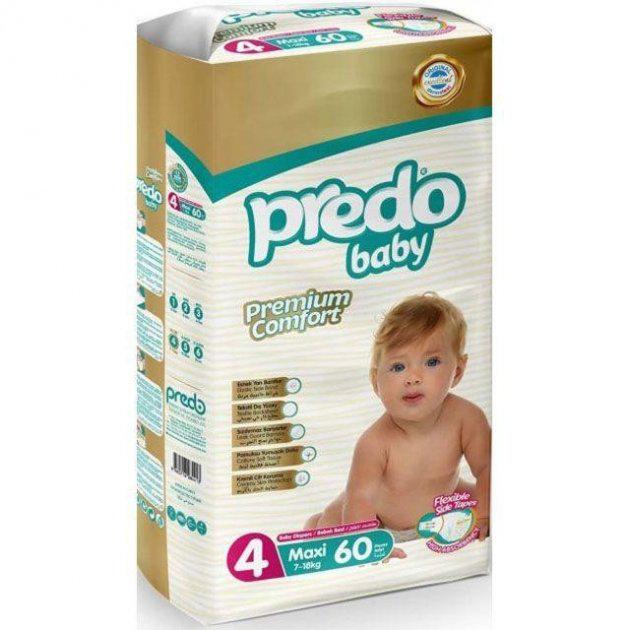 Подгузники детские Predo Baby Diaper Jumbo Maxi Size 4 7-18кг 60 шт
