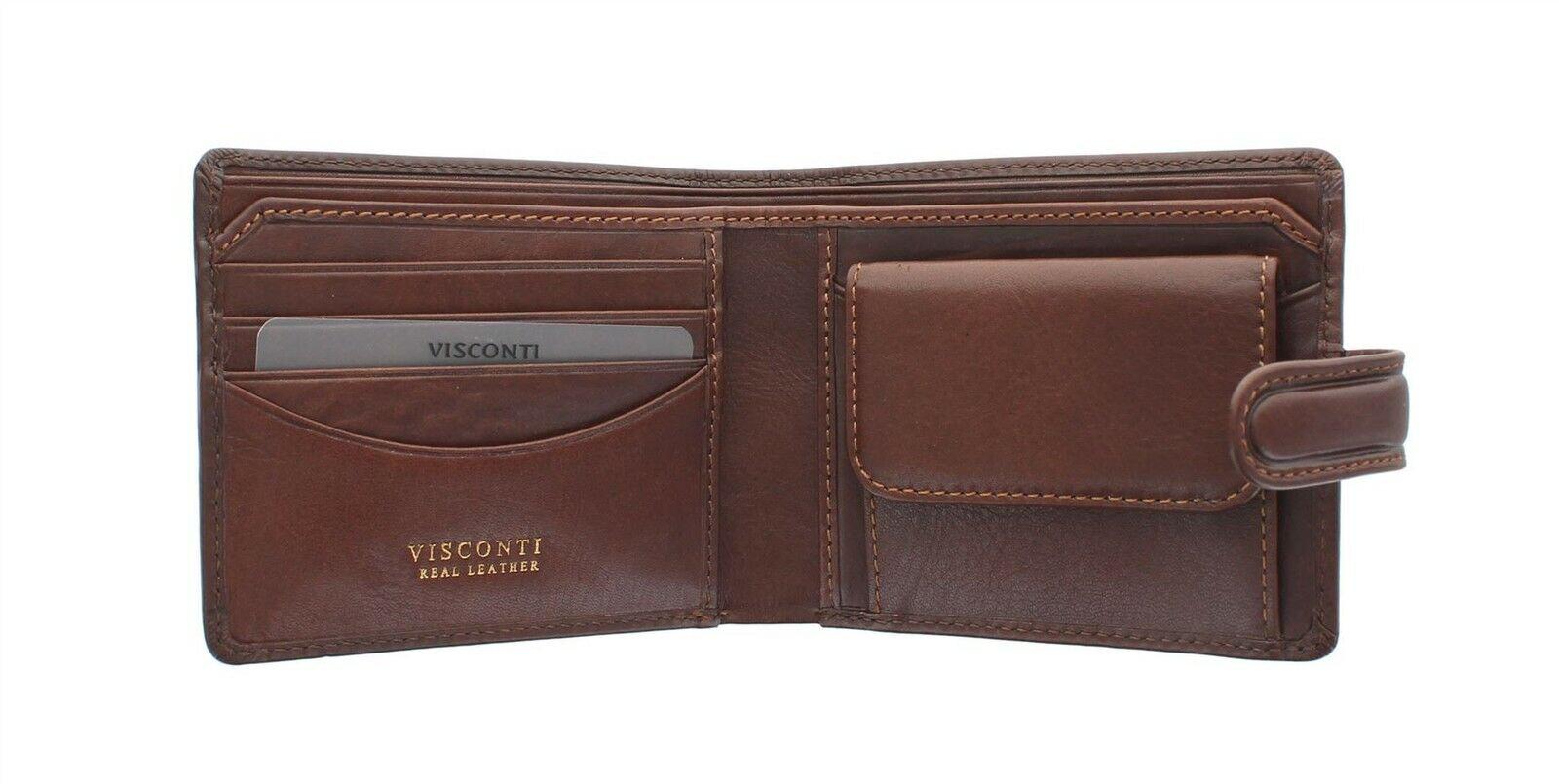 Кошелек мужской кожаный Visconti TSC47 Riccardo c RFID Tan - фото 2