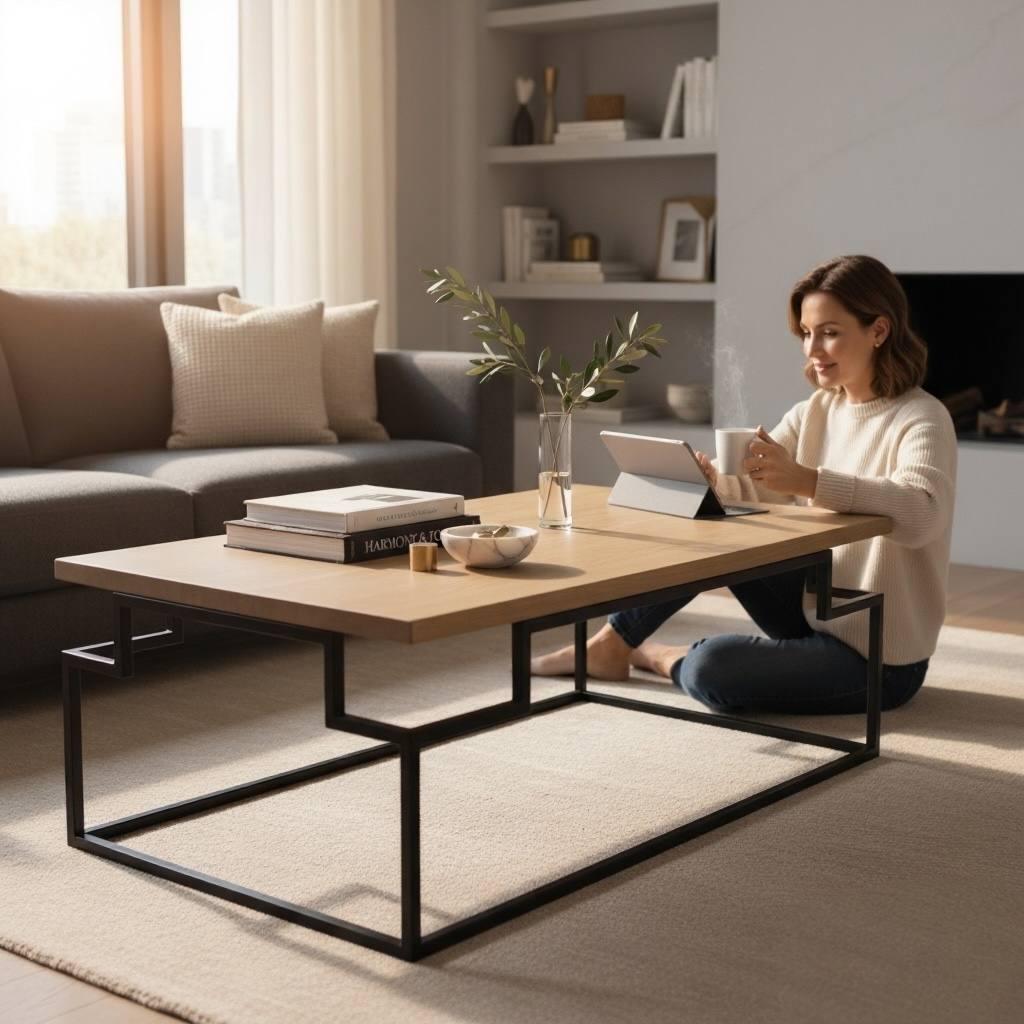 Журнальний столик EcoLoft IN-2716 в стилі лофт (29085438)