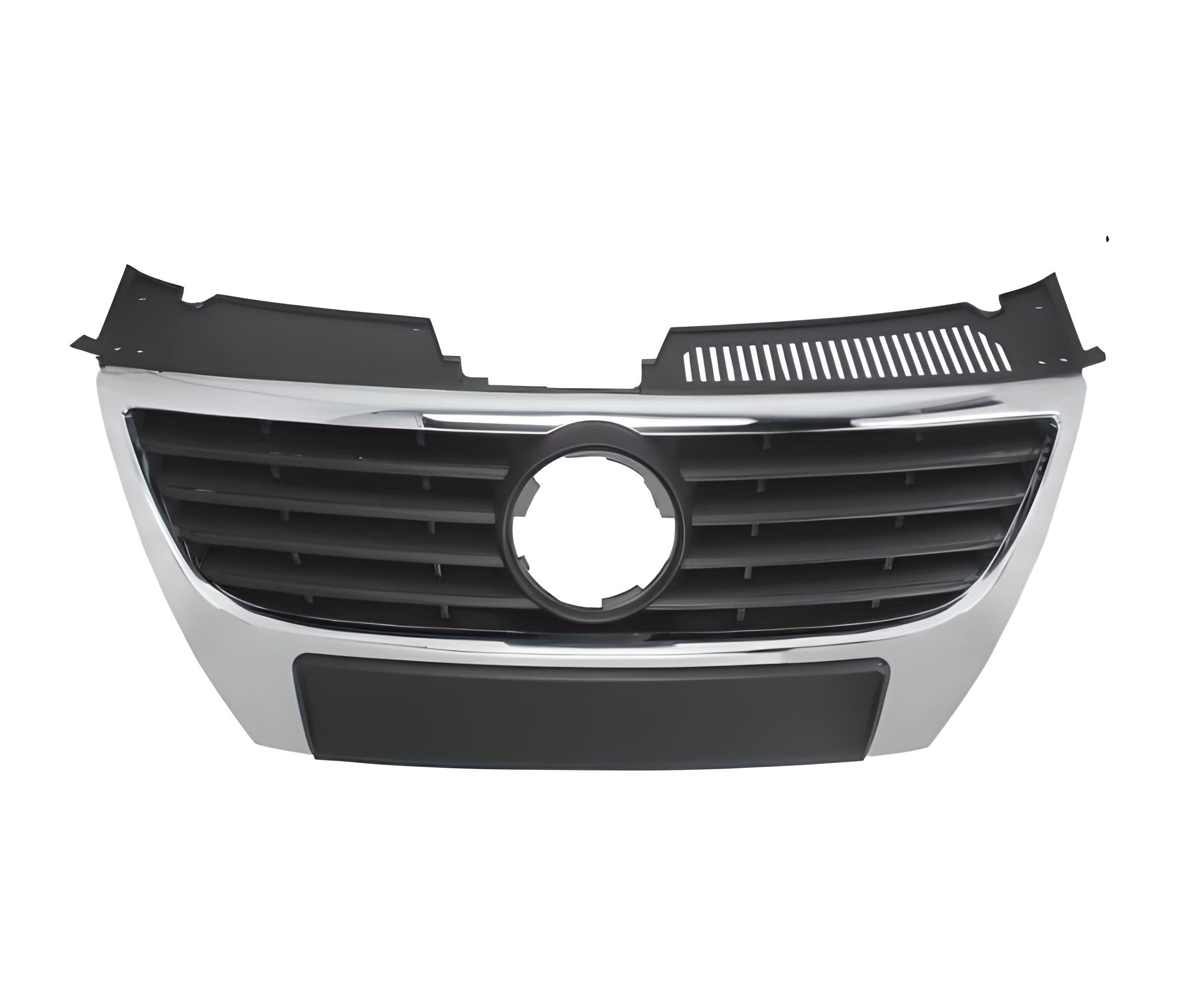 Решетка радиатора AVTM Volkswagen Passat B6 2005-2010 без эмблемы Хром/Черный (187407999)
