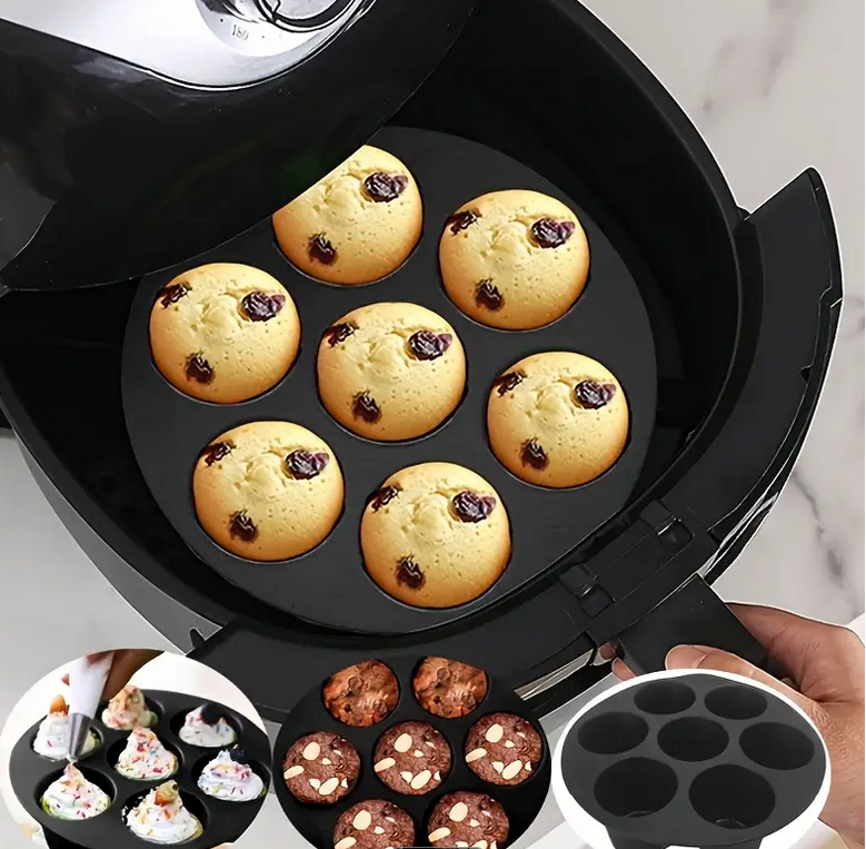 Форма силиконовая для выпечки и закусок в аэрогриле 17 см Серый (TYQ-7S) - фото 7 Форма силиконовая для выпечки и закусок в аэрогриле 17 см Серый (TYQ-7S) - фото 7