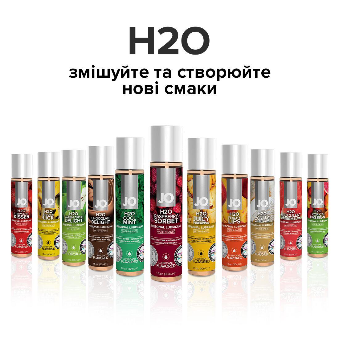 Лубрикант їстівний на водній основі System JO H2O Малиновий Сорбет 30 мл (SO1468) - фото 5