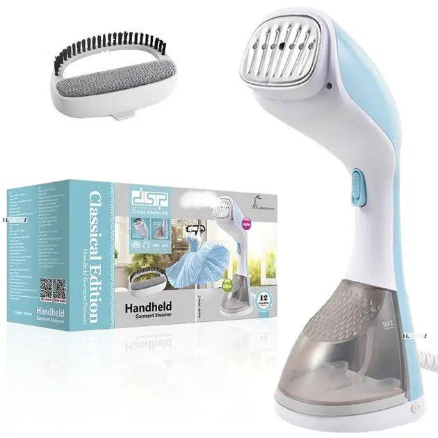 Відпарювач ручний для одягу DSP Handheld Garment Steamer KD1079 220 мл 1400 Вт з індикацією роботи та насадкою щіткою