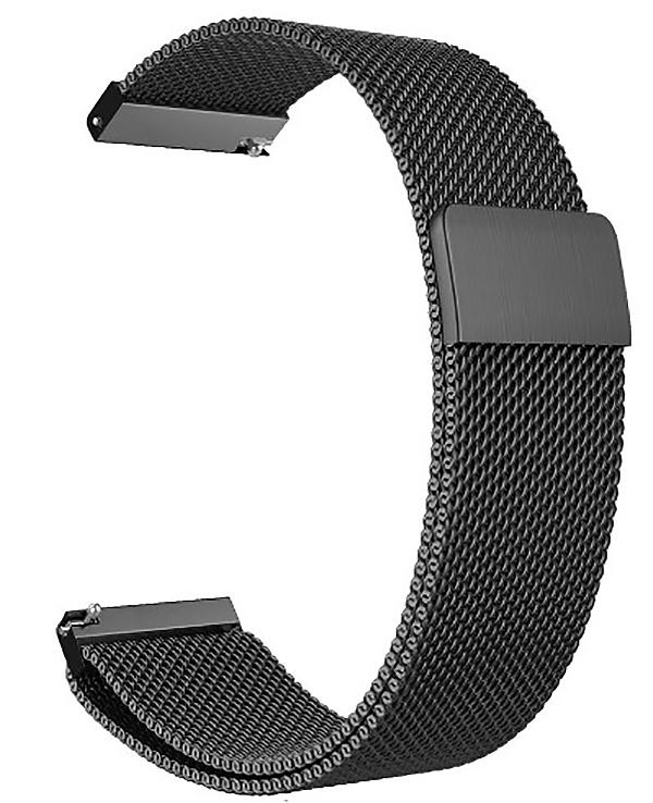 Ремінець BeCover Milanese Style для Xiaomi Amazfit Bip 22 мм Lite/Bip S Lite/GTR 42 мм/GTS/TicWatch S2/TicWatch E/GTS 3/GTS 2 mini Gray (707737) - фото 1