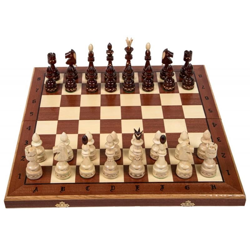 Набор шахмат Индийские большие интарсия 50х50 см (Мадон 119F)