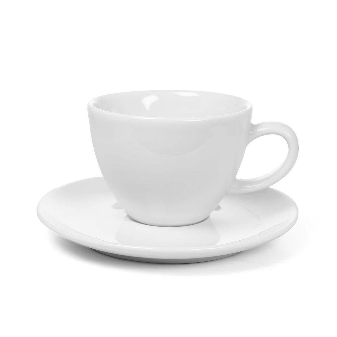 Набор чашек с блюдцем Güral Bistro 185 мл 4 шт. White