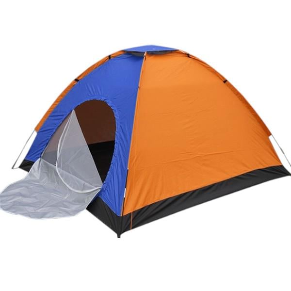 Палатка туристическая четырехместная 200х200х110 см Синяя - фото 7